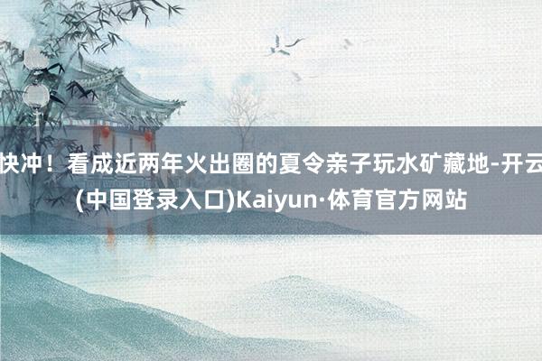 快冲！看成近两年火出圈的夏令亲子玩水矿藏地-开云(中国登录入口)Kaiyun·体育官方网站