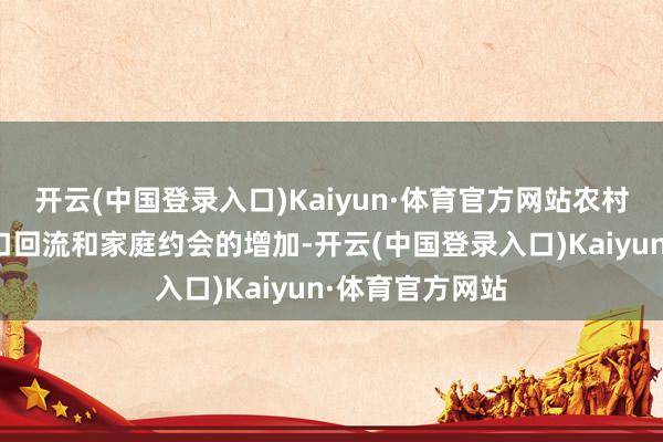 开云(中国登录入口)Kaiyun·体育官方网站农村地区的东谈主口回流和家庭约会的增加-开云(中国登录入口)Kaiyun·体育官方网站