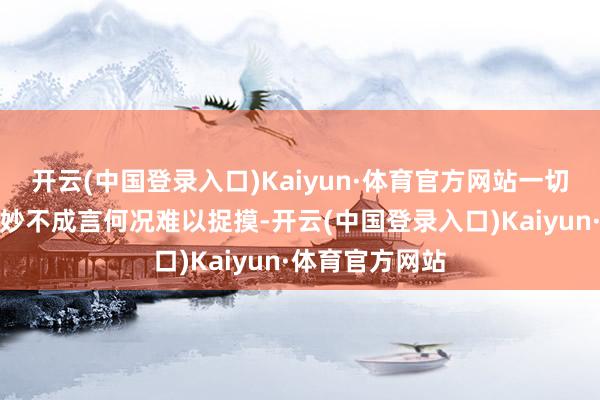 开云(中国登录入口)Kaiyun·体育官方网站一切王人是那么得妙不成言何况难以捉摸-开云(中国登录入口)Kaiyun·体育官方网站