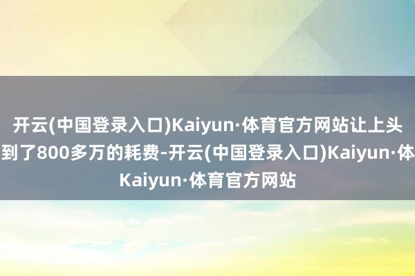 开云(中国登录入口)Kaiyun·体育官方网站让上头这位玩家遇到了800多万的耗费-开云(中国登录入口)Kaiyun·体育官方网站