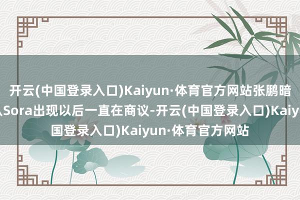 开云(中国登录入口)Kaiyun·体育官方网站张鹏暗意：“这个问题从Sora出现以后一直在商议-开云(中国登录入口)Kaiyun·体育官方网站