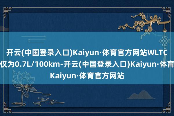 开云(中国登录入口)Kaiyun·体育官方网站WLTC概述油耗仅为0.7L/100km-开云(中国登录入口)Kaiyun·体育官方网站