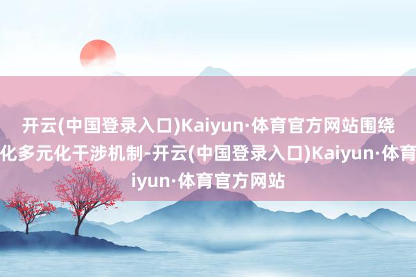 开云(中国登录入口)Kaiyun·体育官方网站围绕构建阛阓化多元化干涉机制-开云(中国登录入口)Kaiyun·体育官方网站