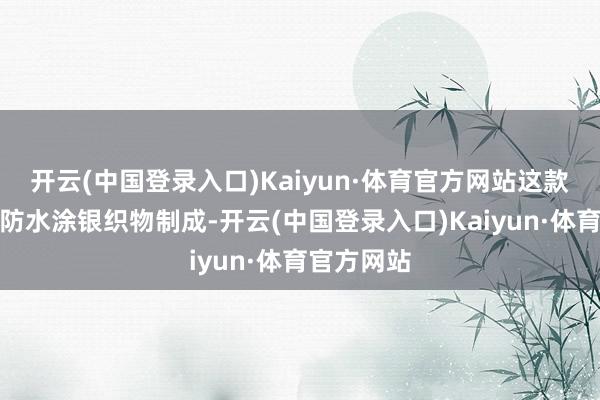 开云(中国登录入口)Kaiyun·体育官方网站这款居品遴选防水涂银织物制成-开云(中国登录入口)Kaiyun·体育官方网站